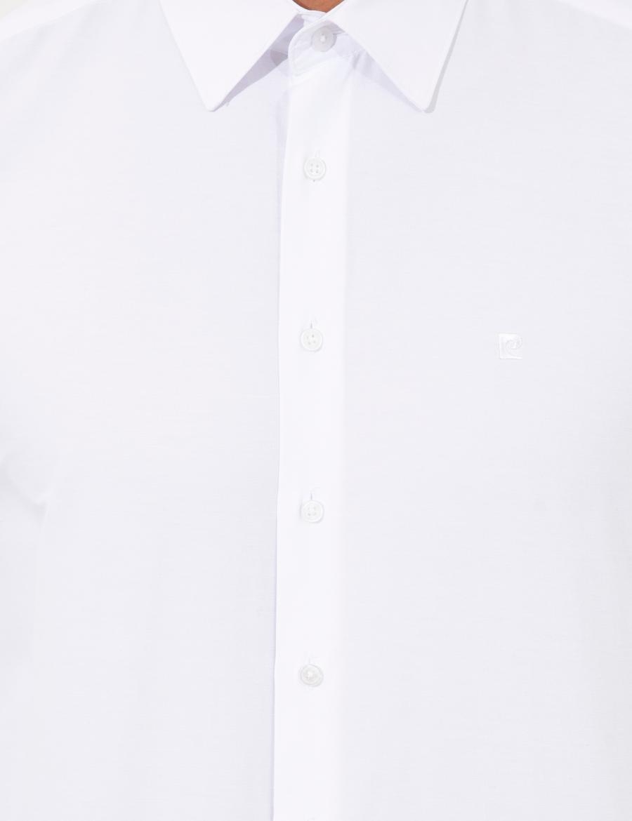 Beyaz Slim Fit Uzun Kollu Klasik Gömlek