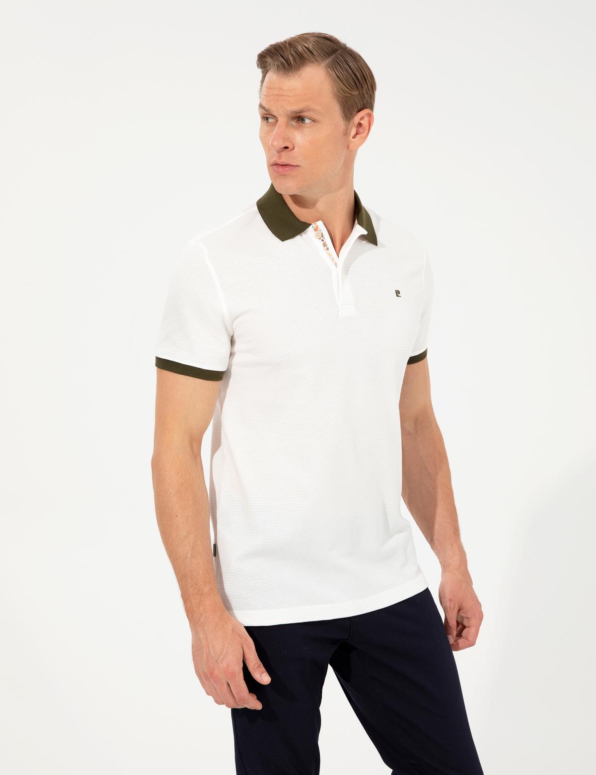 Ecru Slim Fit T-Shirt - 50251741017