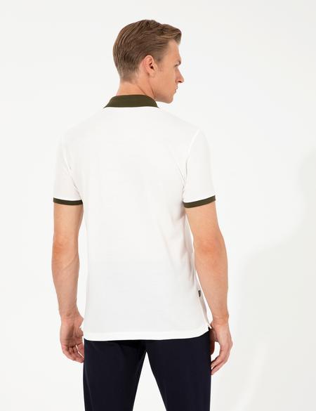 Ecru Slim Fit T-Shirt - 50251741017