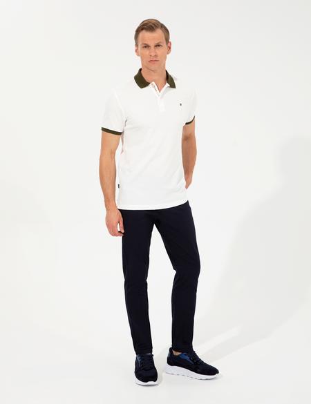 Ecru Slim Fit T-Shirt - 50251741017