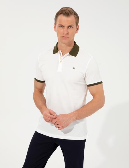 Ecru Slim Fit T-Shirt - 50251741017