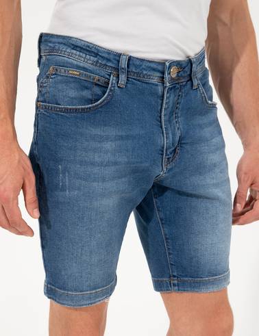Mavi Slim Fit  Jean Şort