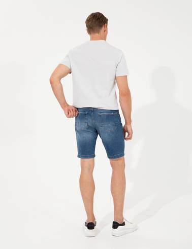 Mavi Slim Fit  Jean Şort