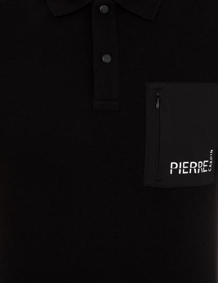 Siyah Slim Fit Polo Yaka Tişört - 50249856003