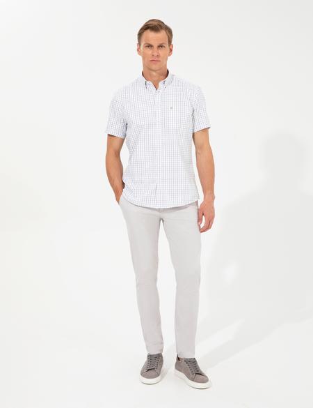Bej Regular Fit Kısa Kollu Gömlek - 50249744003