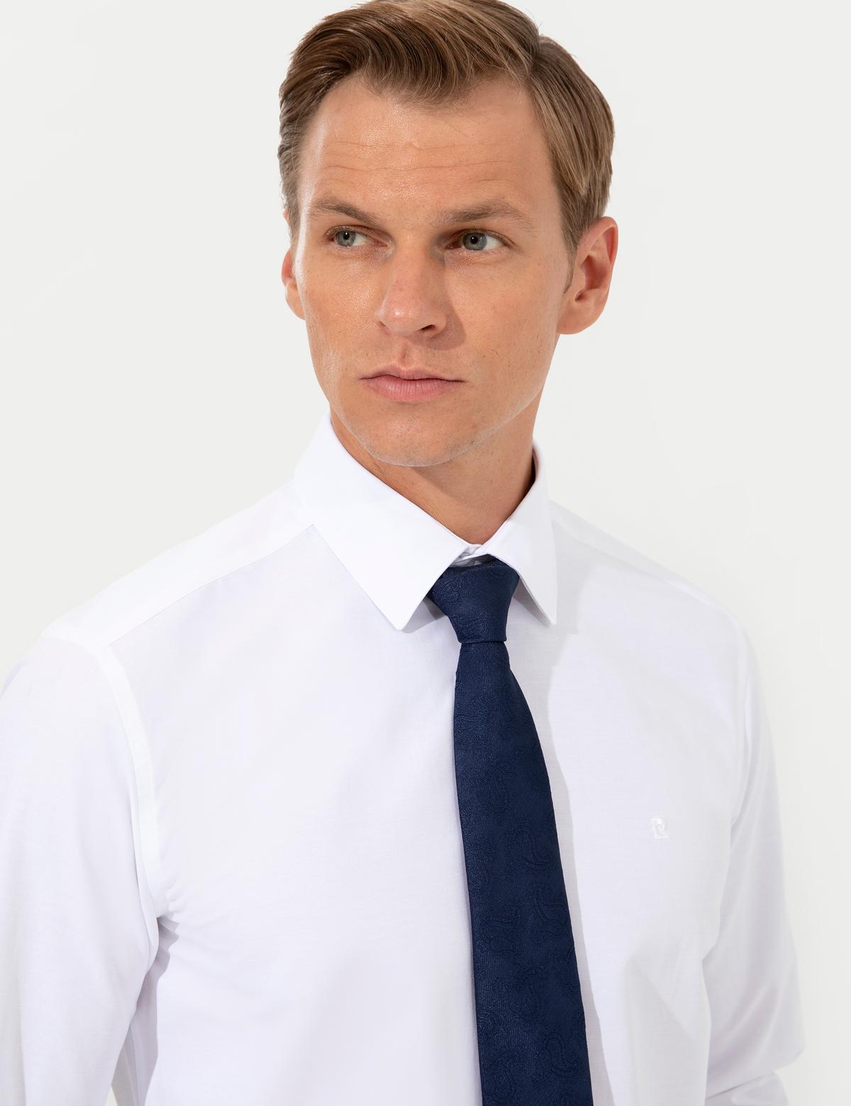 Beyaz Regular Fit Uzun Kollu Klasik Gömlek - 50258982033