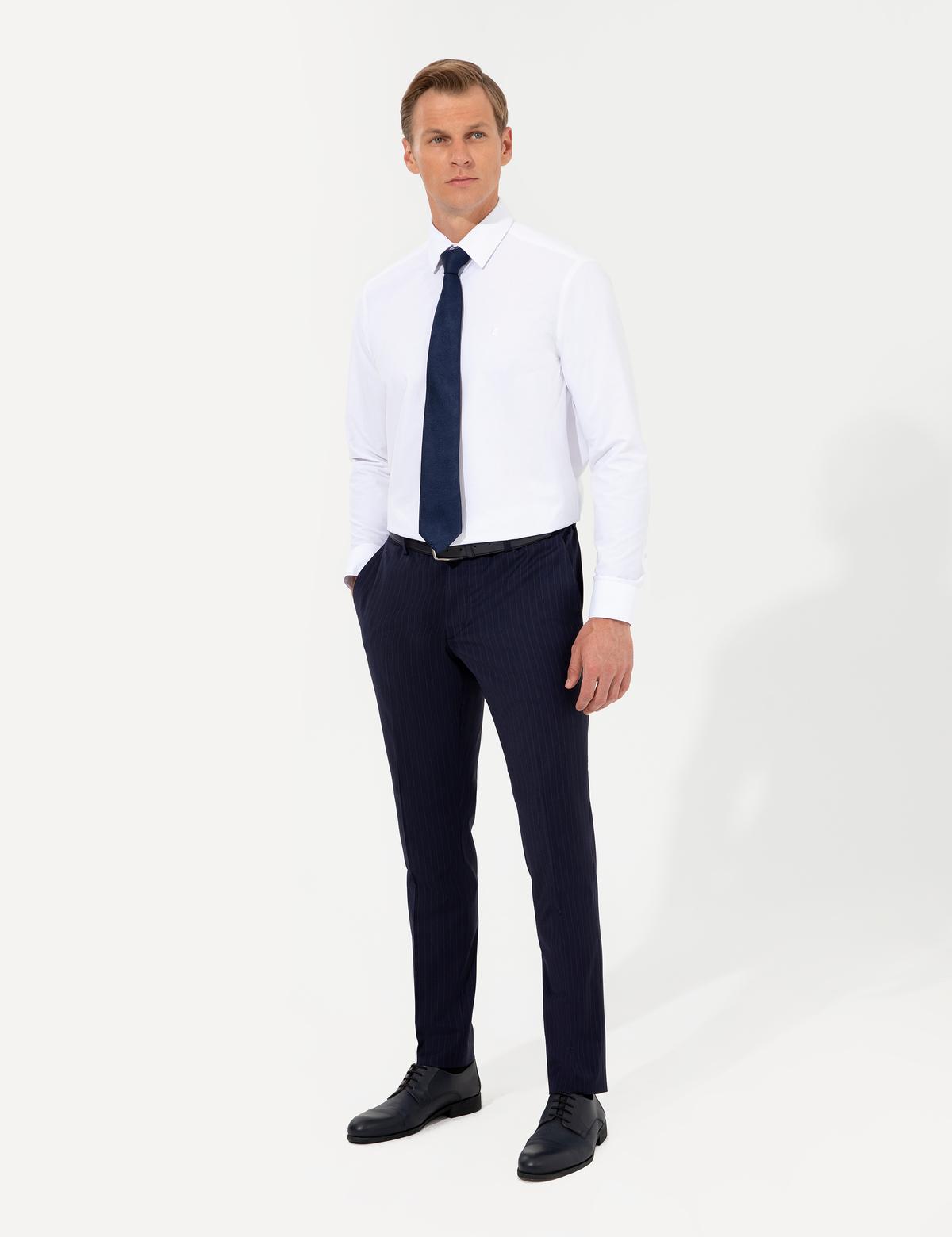 Beyaz Regular Fit Uzun Kollu Klasik Gömlek - 50258982033