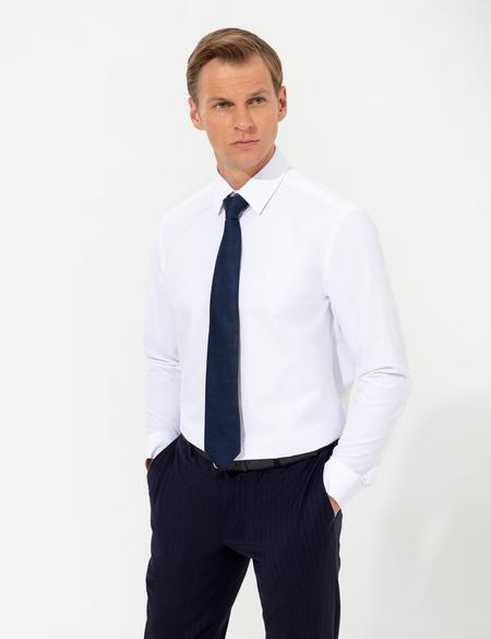 Beyaz Regular Fit Uzun Kollu Klasik Gömlek - 50258982033
