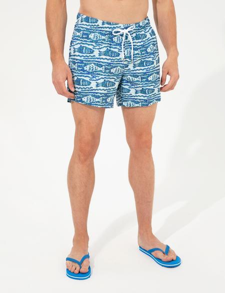 Balık Desenli Deniz Şortu - 50259244001