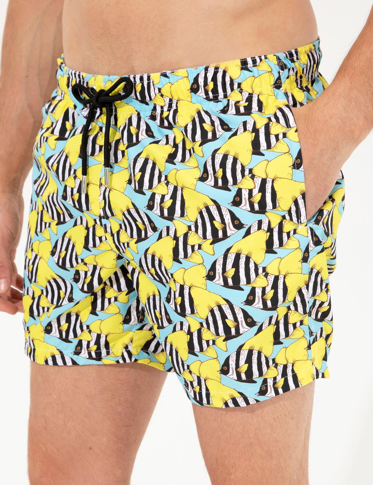 Sarı Deniz Şortu - 50259245002