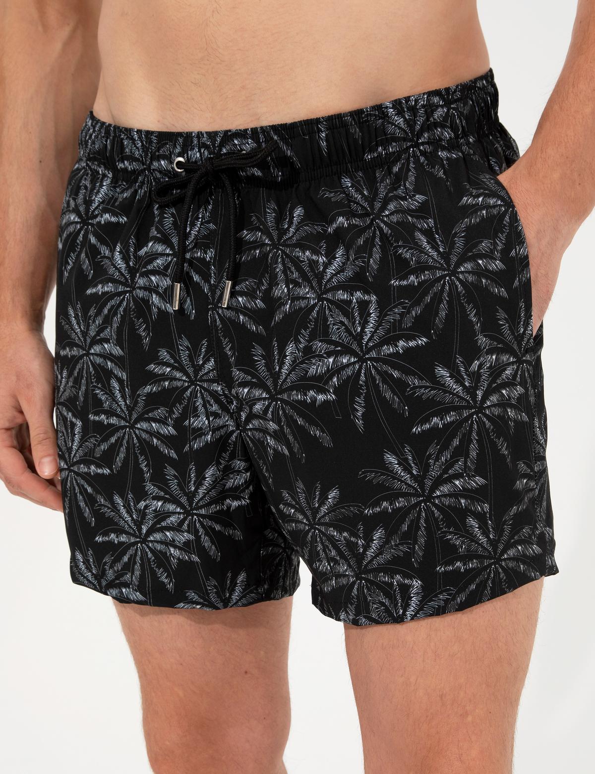 Siyah Deniz Şortu - 50259249005