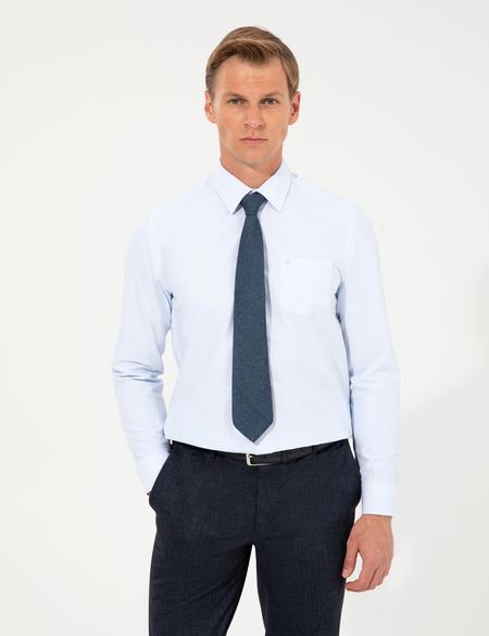 Açık Mavi Regular Fit Uzun Kollu Klasik Gömlek - 50258965037