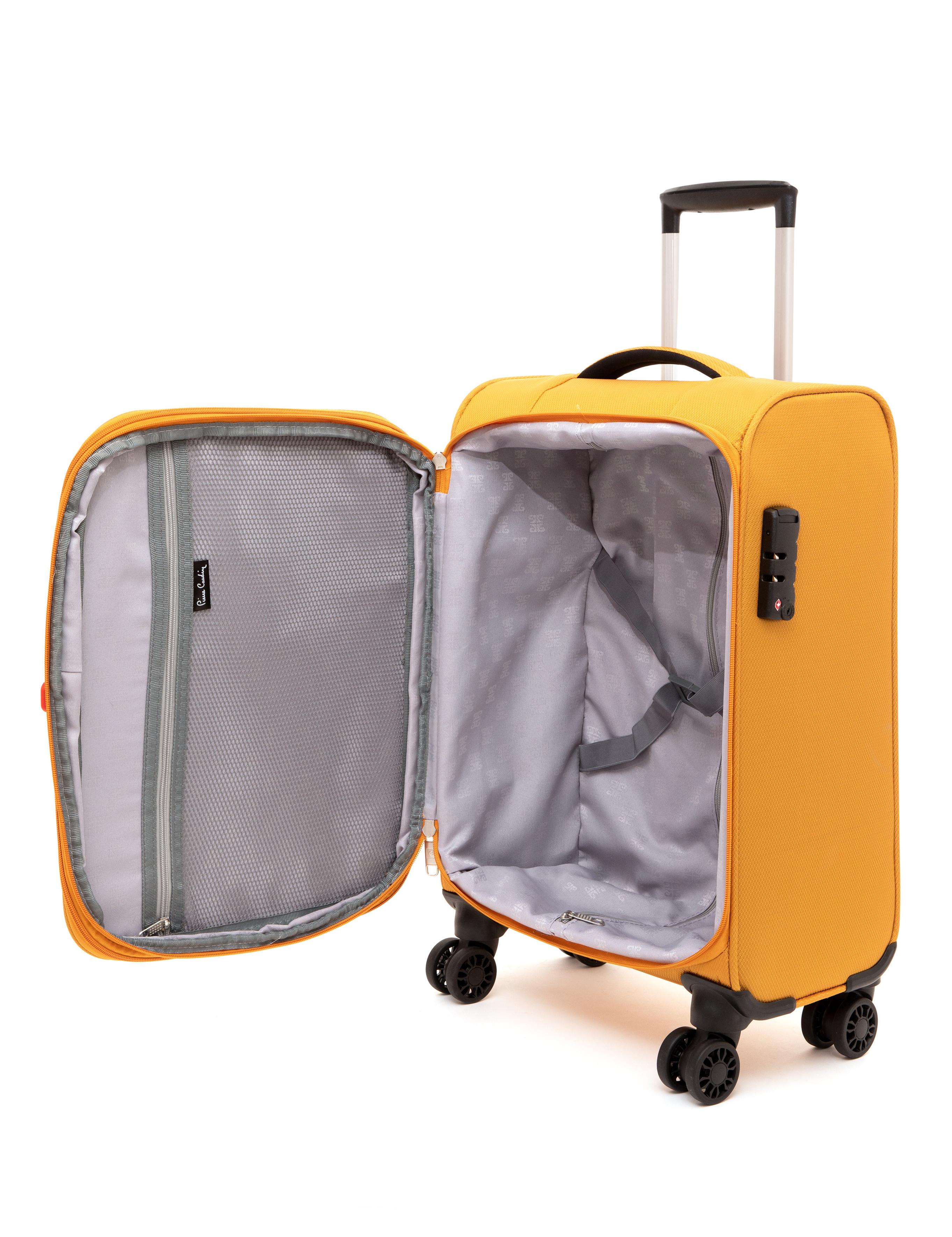 Sarı Kabin Boy Kumaş Valiz