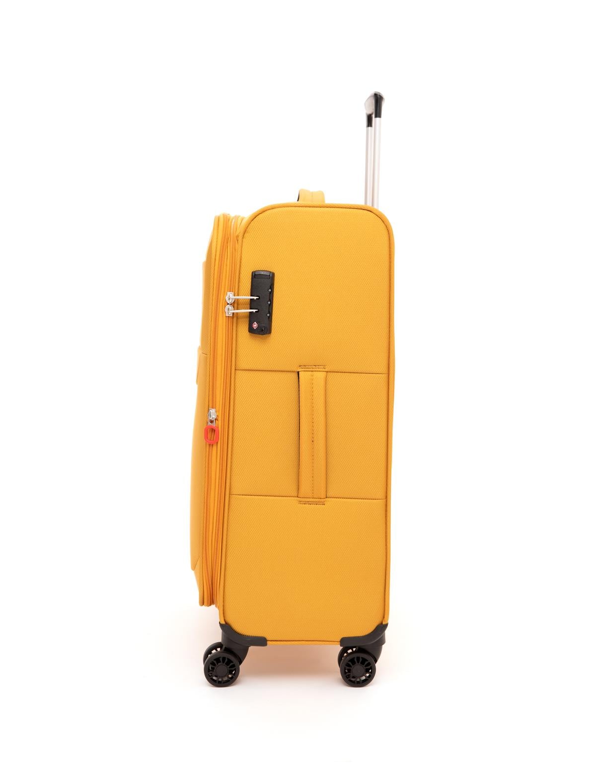 Sarı Kabin Boy Kumaş Valiz - 50262415004
