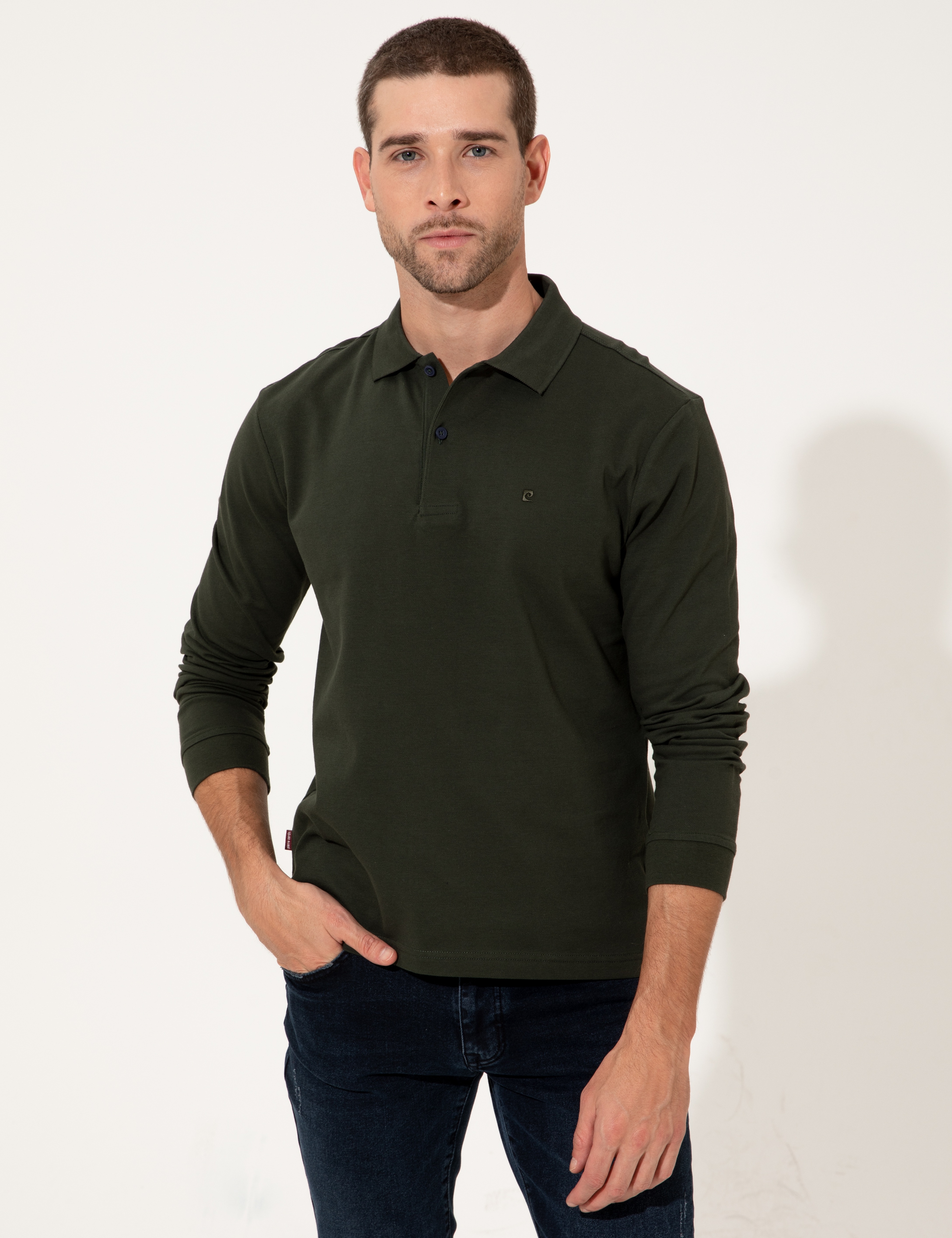 Koyu Yeşil Slim Fit Sweatshirt - Image 2