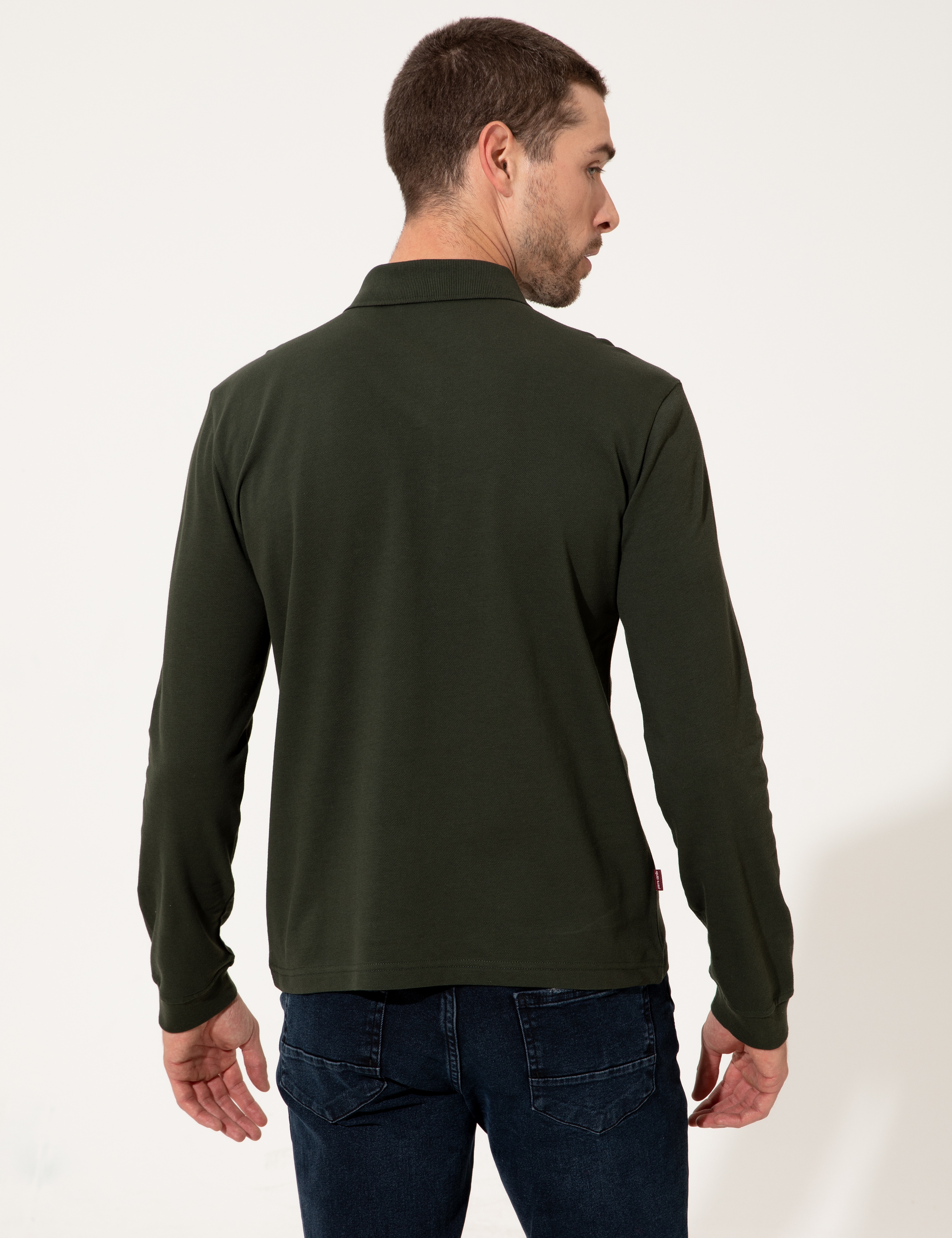 Koyu Yeşil Slim Fit Sweatshirt