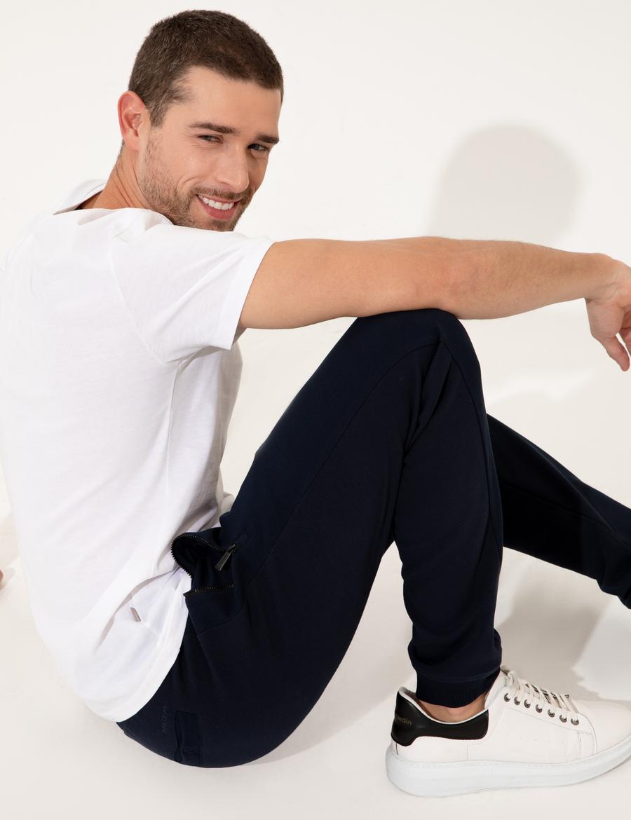 Lacivert Slim Fit Eşofman Altı