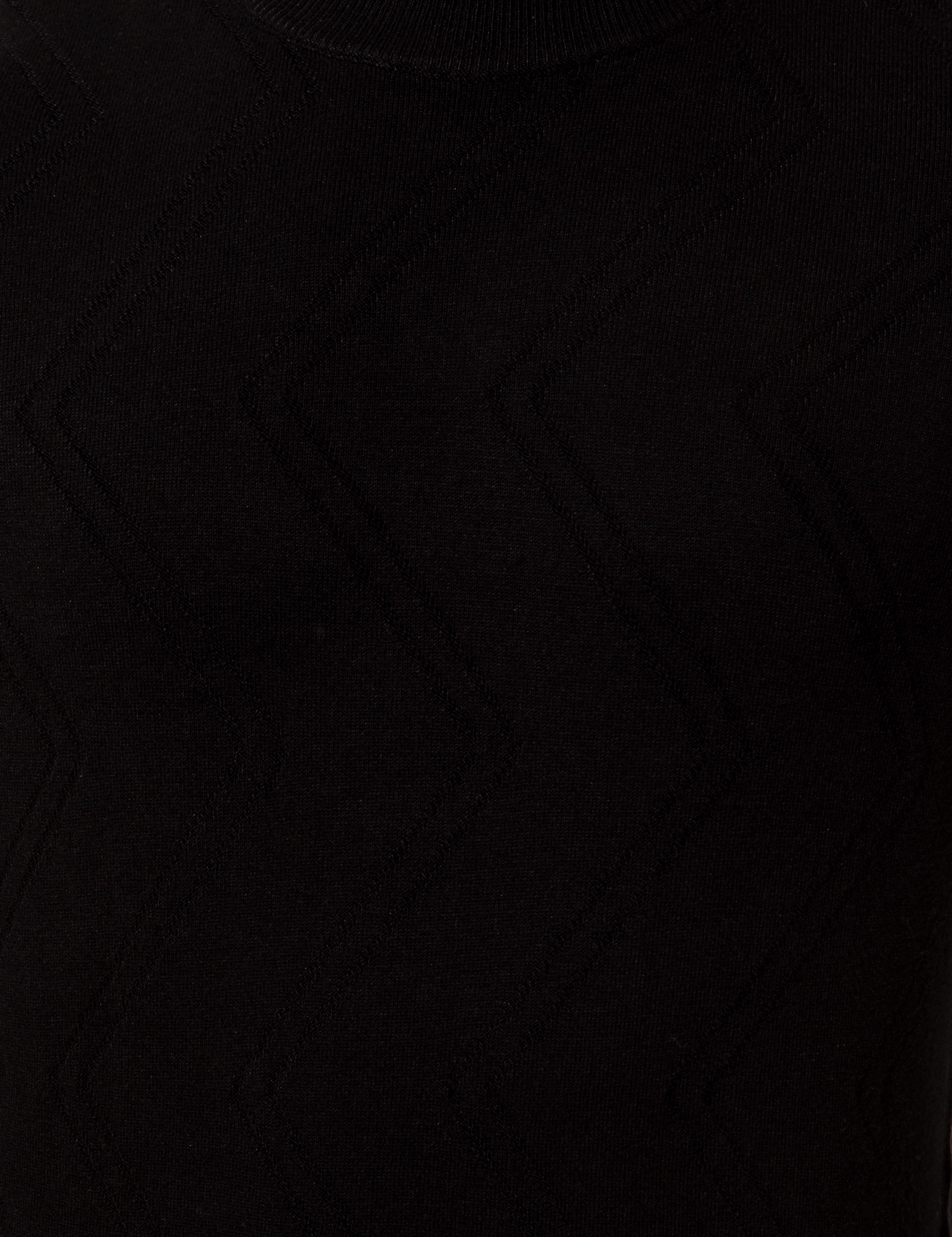Pierre Cardin Siyah Slim Fit Çeyrek Yaka Triko Kazak görsel 6