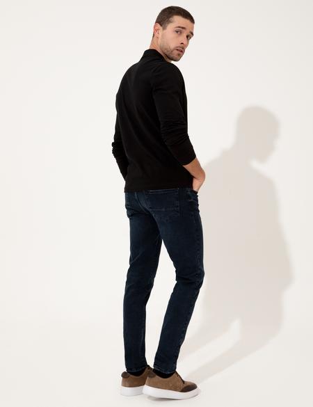 Siyah Slim Fit Sweatshirt - 50254087004