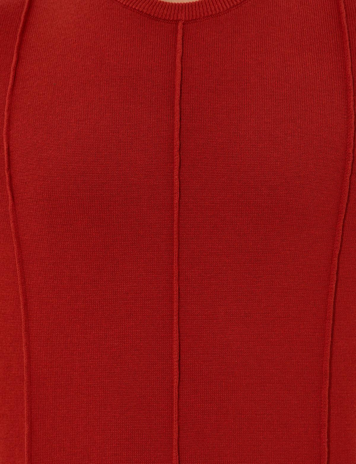 Kiremit Slim Fit Bisiklet Yaka Triko Kazak - 50257066067