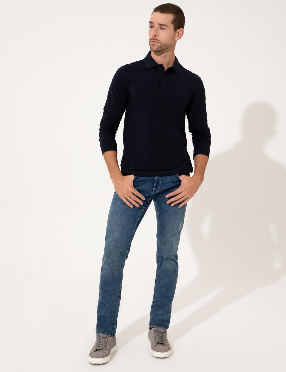 Lacivert Slim Fit Sweatshirt - 50254087028