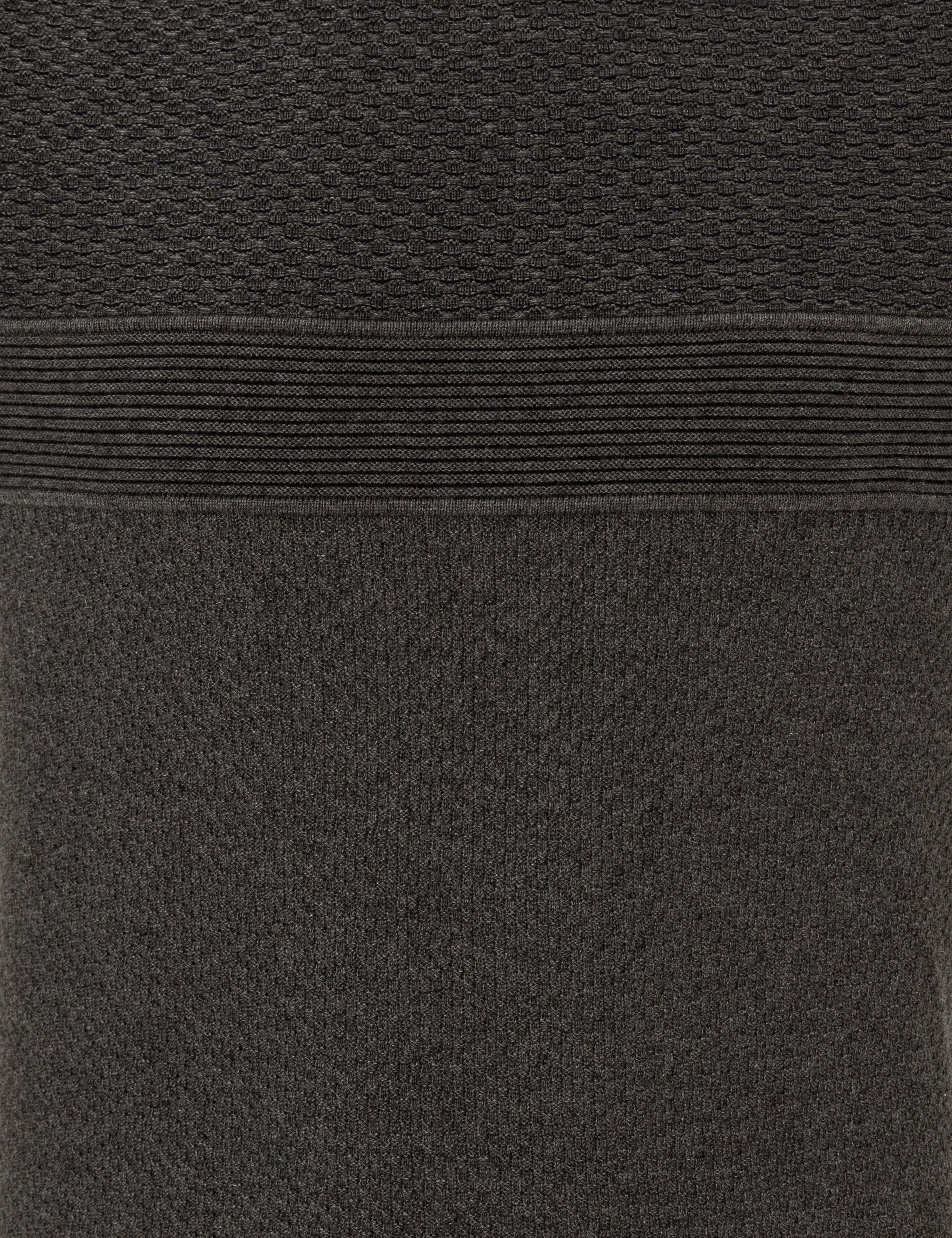 Gri Melanj Slim Fit Yarım Balıkçı Yaka Triko Kazak