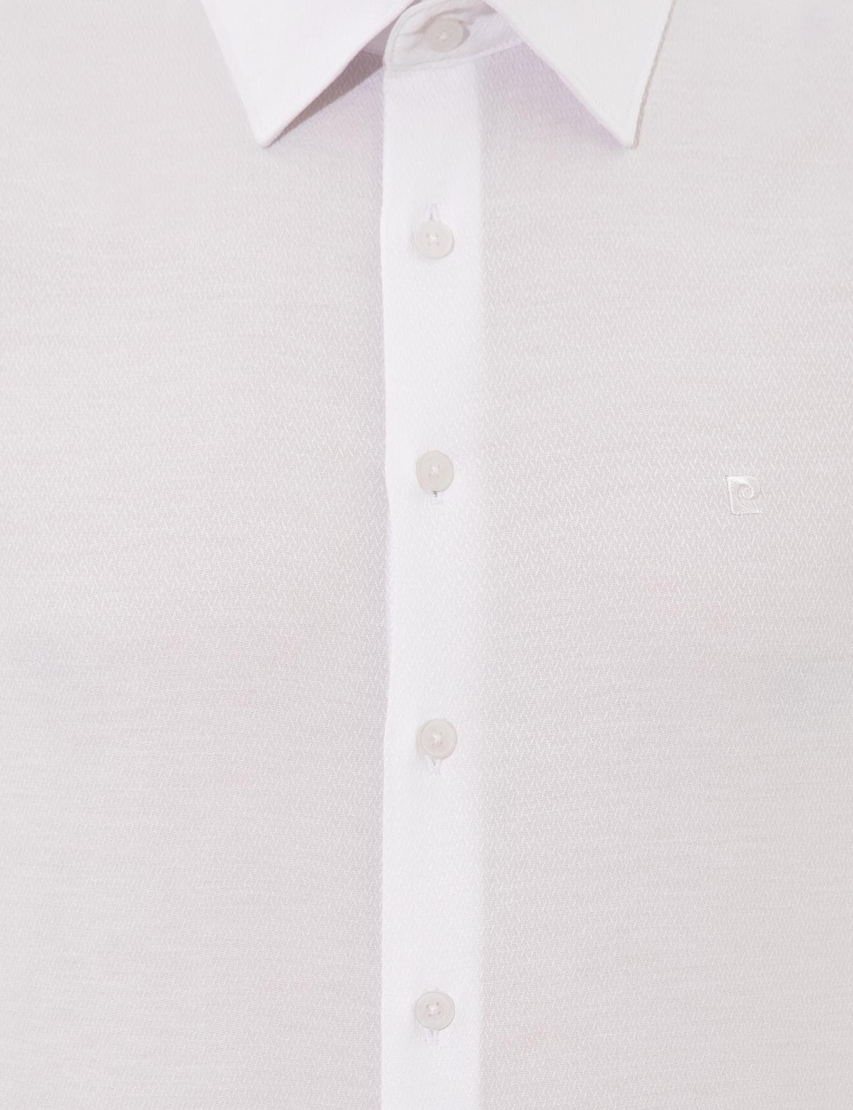 Beyaz Slim Fit Uzun Kollu Gömlek - 50255235007