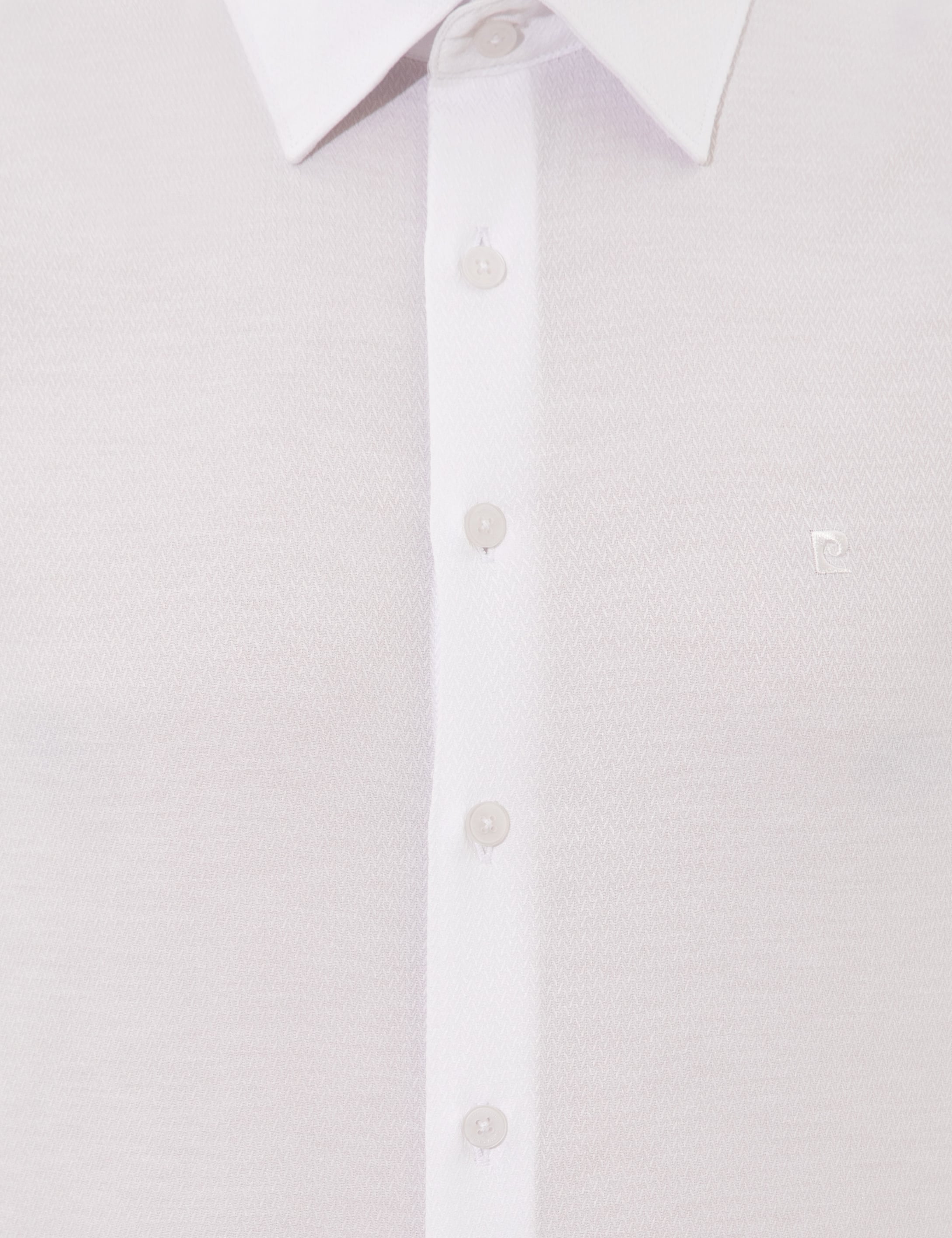Beyaz Slim Fit Uzun Kollu Gömlek