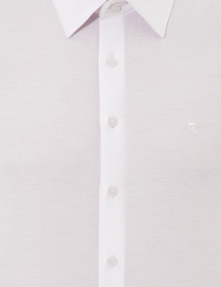 Beyaz Slim Fit Uzun Kollu Gömlek