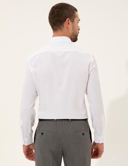 Beyaz Slim Fit Uzun Kollu Gömlek - 50255235007