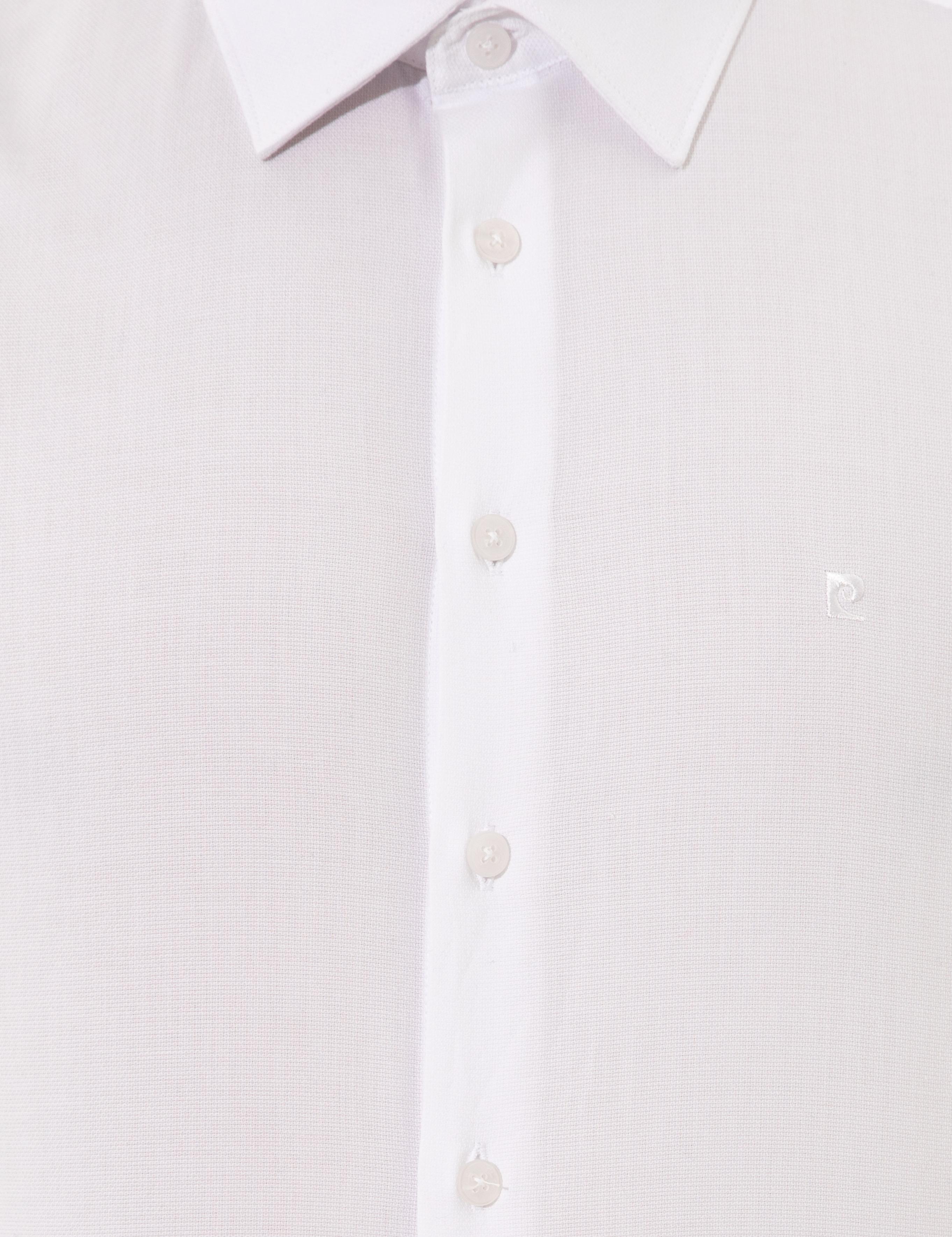 Beyaz Slim Fit Uzun Kollu Gömlek