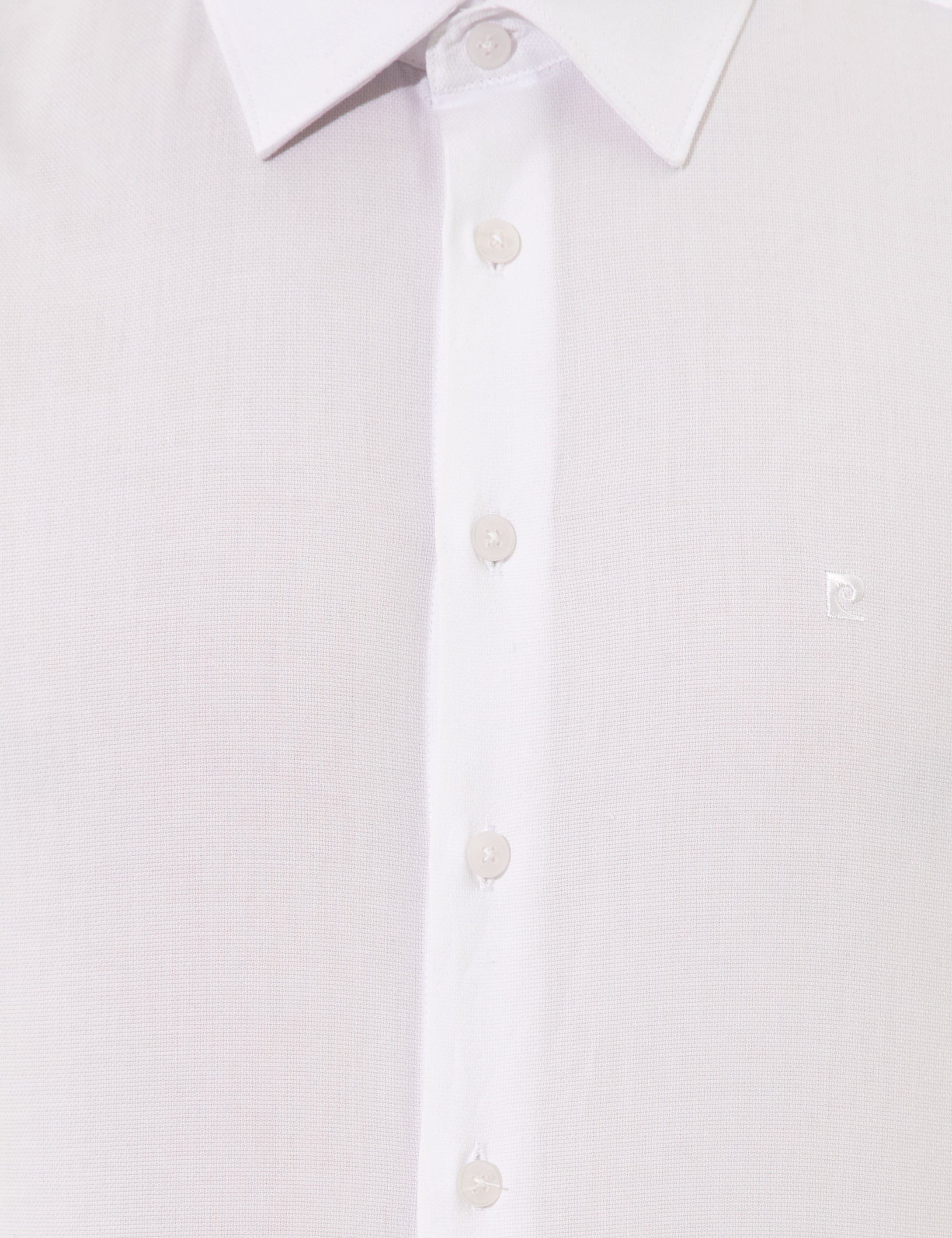 Beyaz Slim Fit Uzun Kollu Gömlek - Image 6