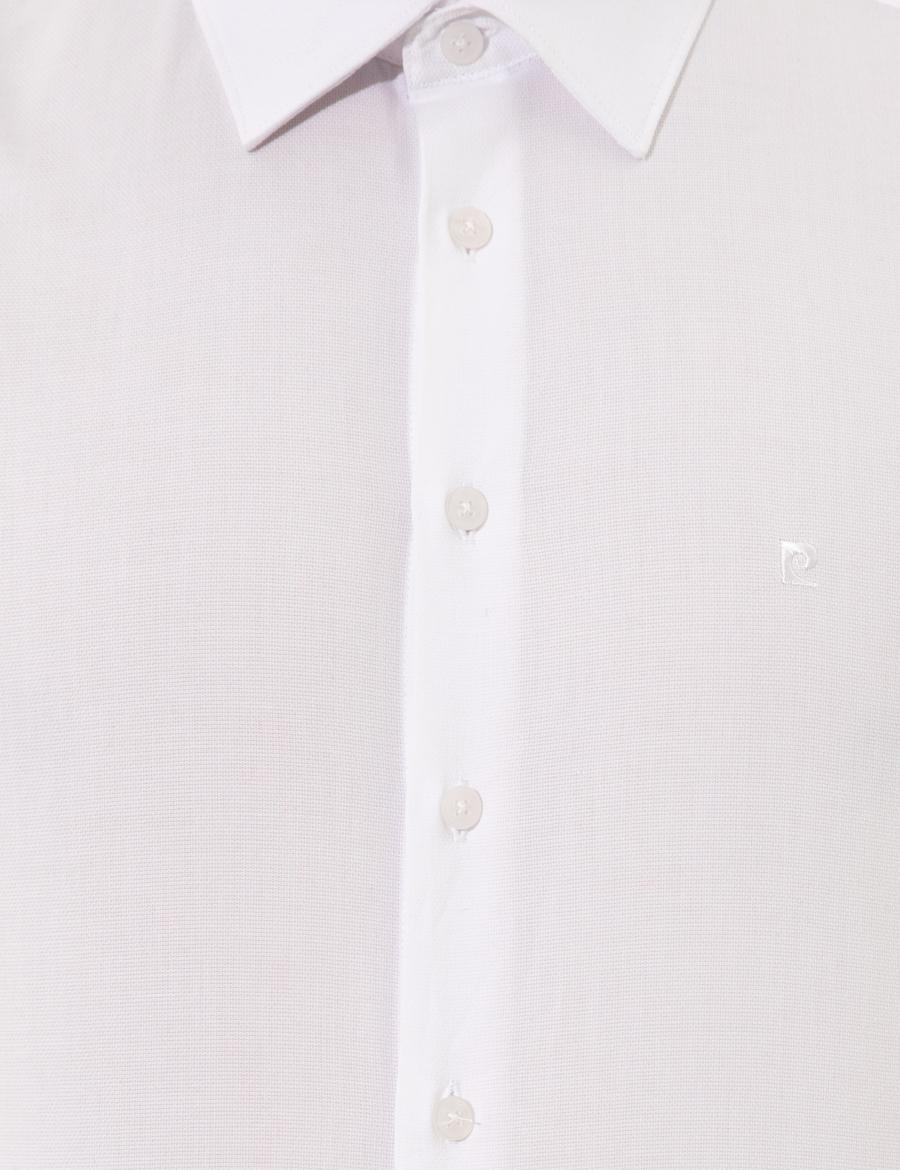 Beyaz Slim Fit Uzun Kollu Gömlek
