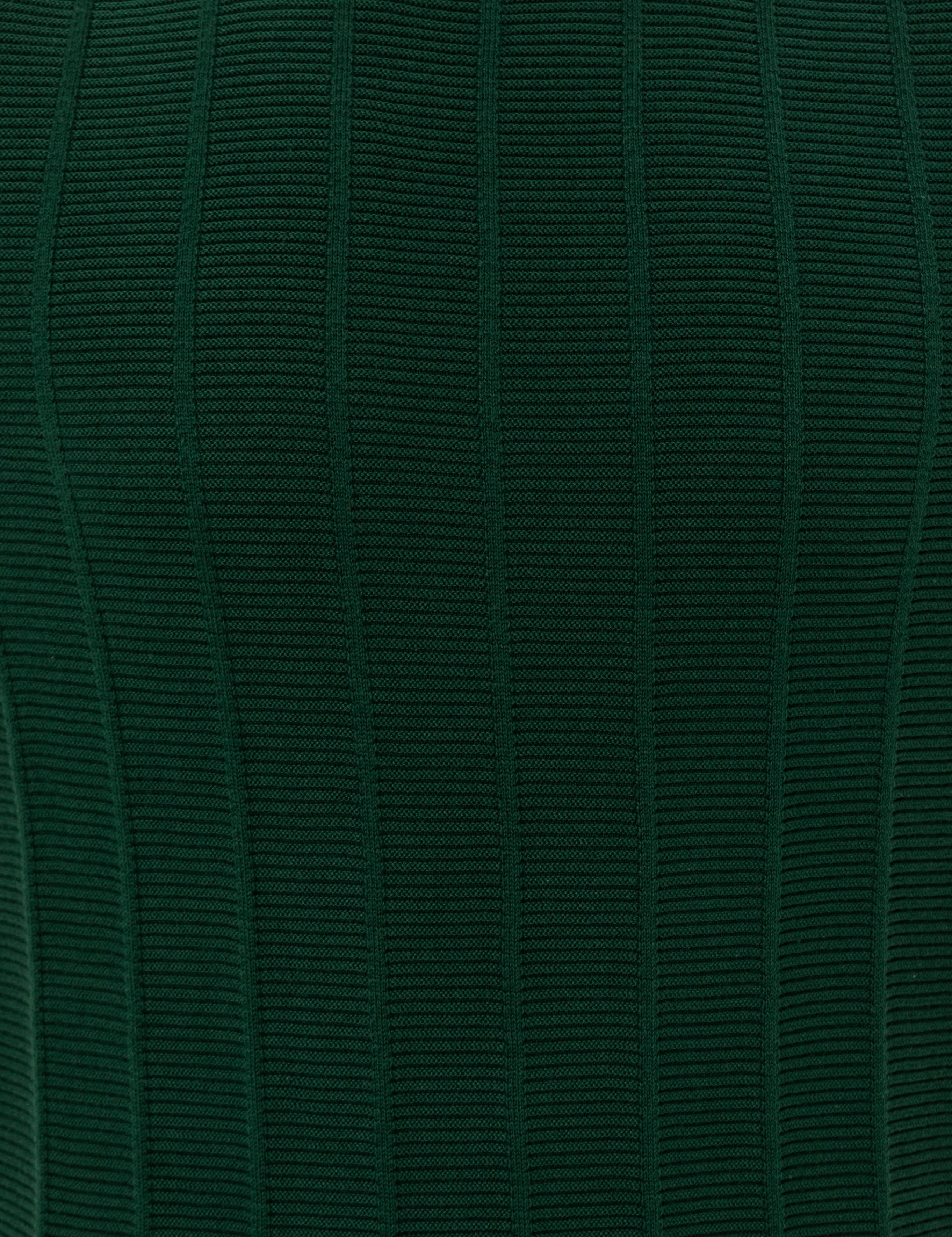 Yeşil Slim Fit Bisiklet Yaka Triko Kazak