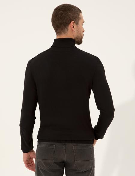 Siyah Slim Fit Kazak - 50257065007