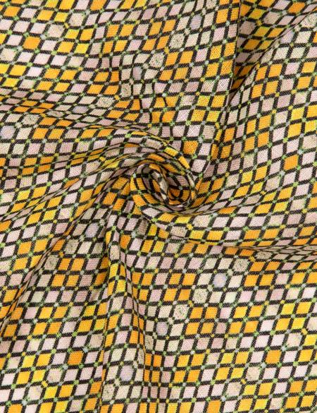 Sarı Keten Mendil - 50258279004