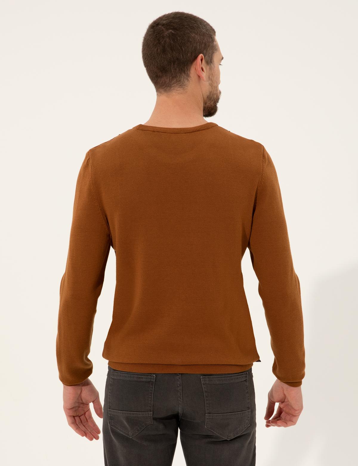 Tarçın Slim Fit Bisiklet Yaka Triko Kazak - 50257066077