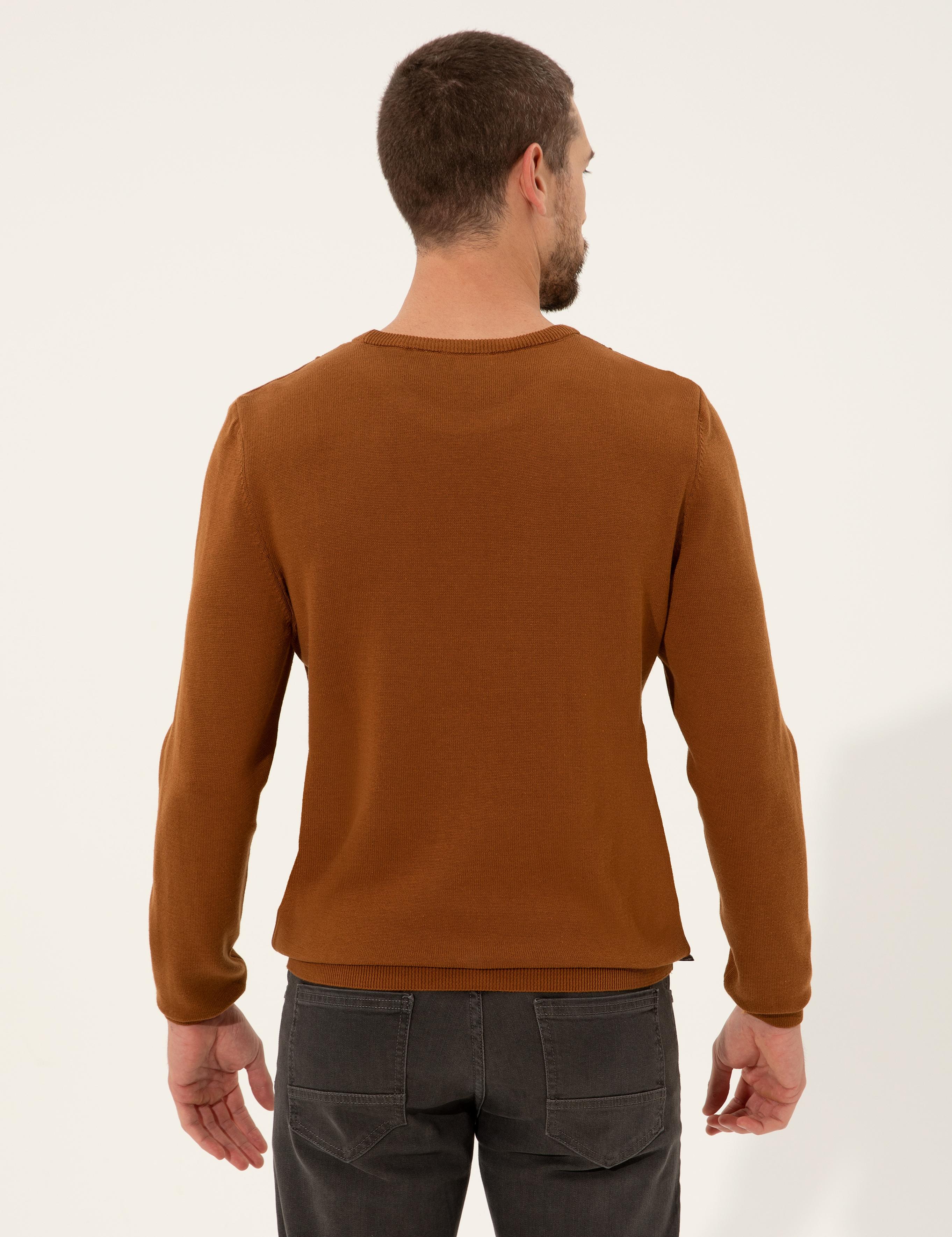 Tarçın Slim Fit Bisiklet Yaka Triko Kazak