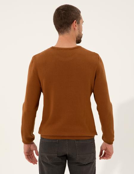 Tarçın Slim Fit Bisiklet Yaka Triko Kazak - 50257066077