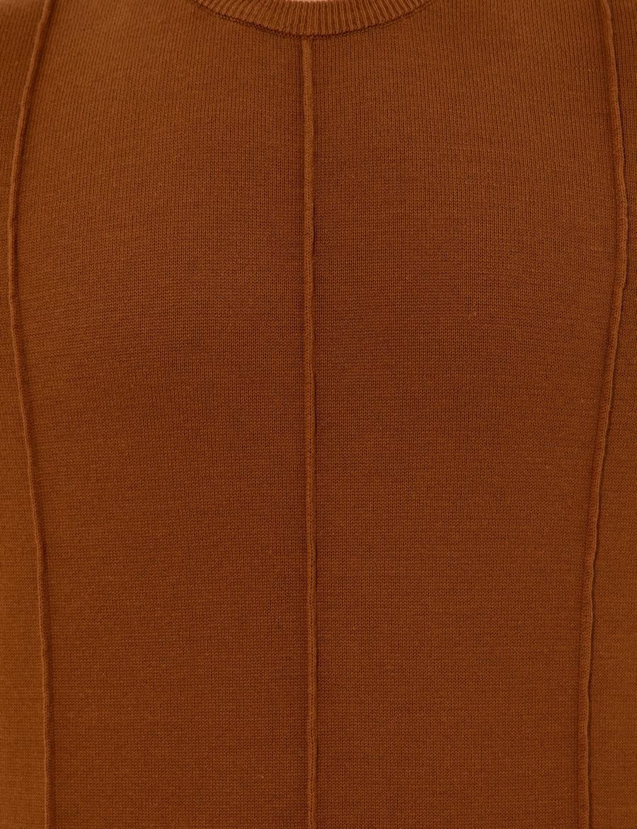 Tarçın Slim Fit Bisiklet Yaka Triko Kazak