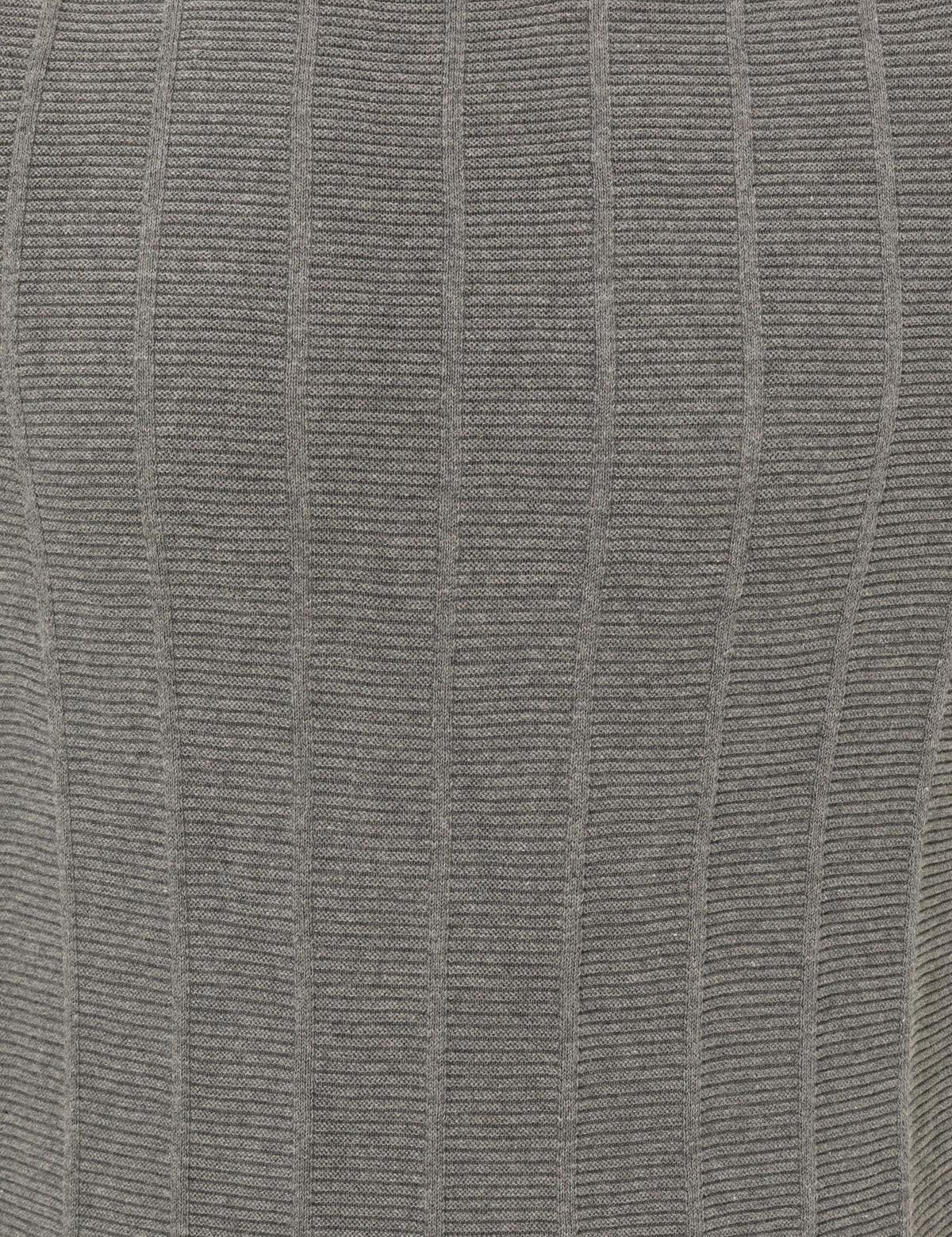 Açık Gri Melanj Slim Fit Bisiklet Yaka Triko Kazak - 50257067017