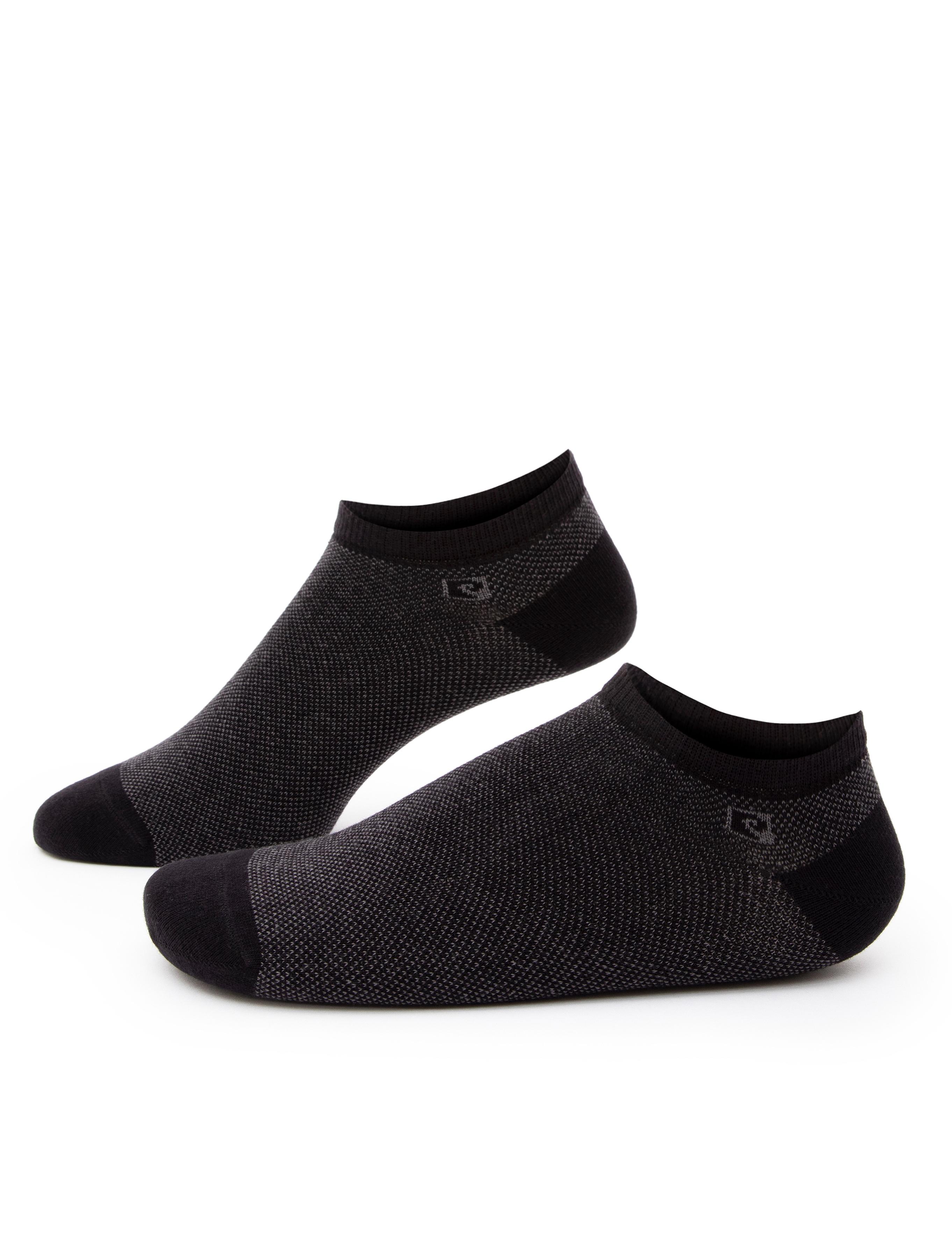 Erkek Pamuk Karışımlı Siyah Patik Basic Çorap