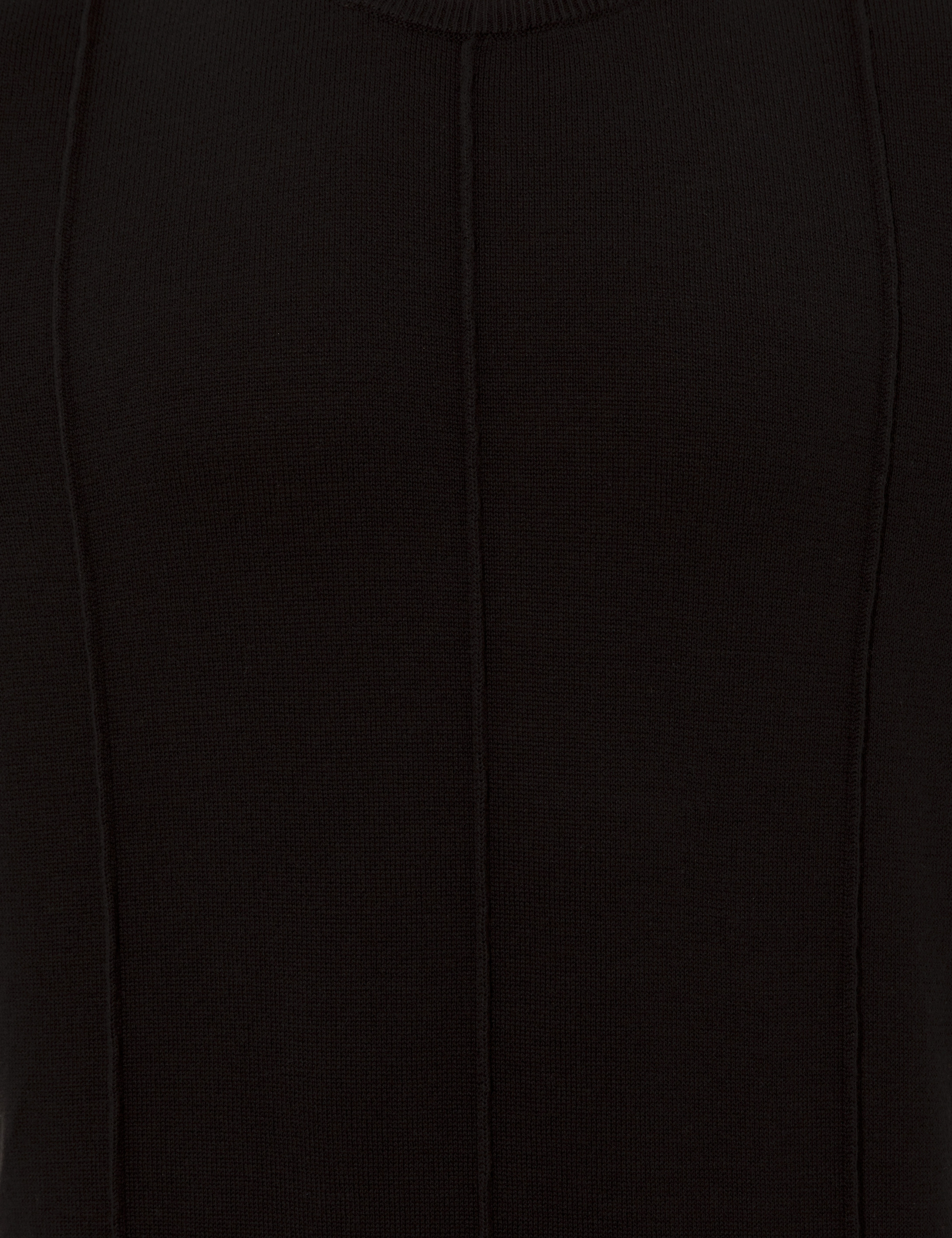 Siyah Slim Fit Bisiklet Yaka Triko Kazak - Image 6