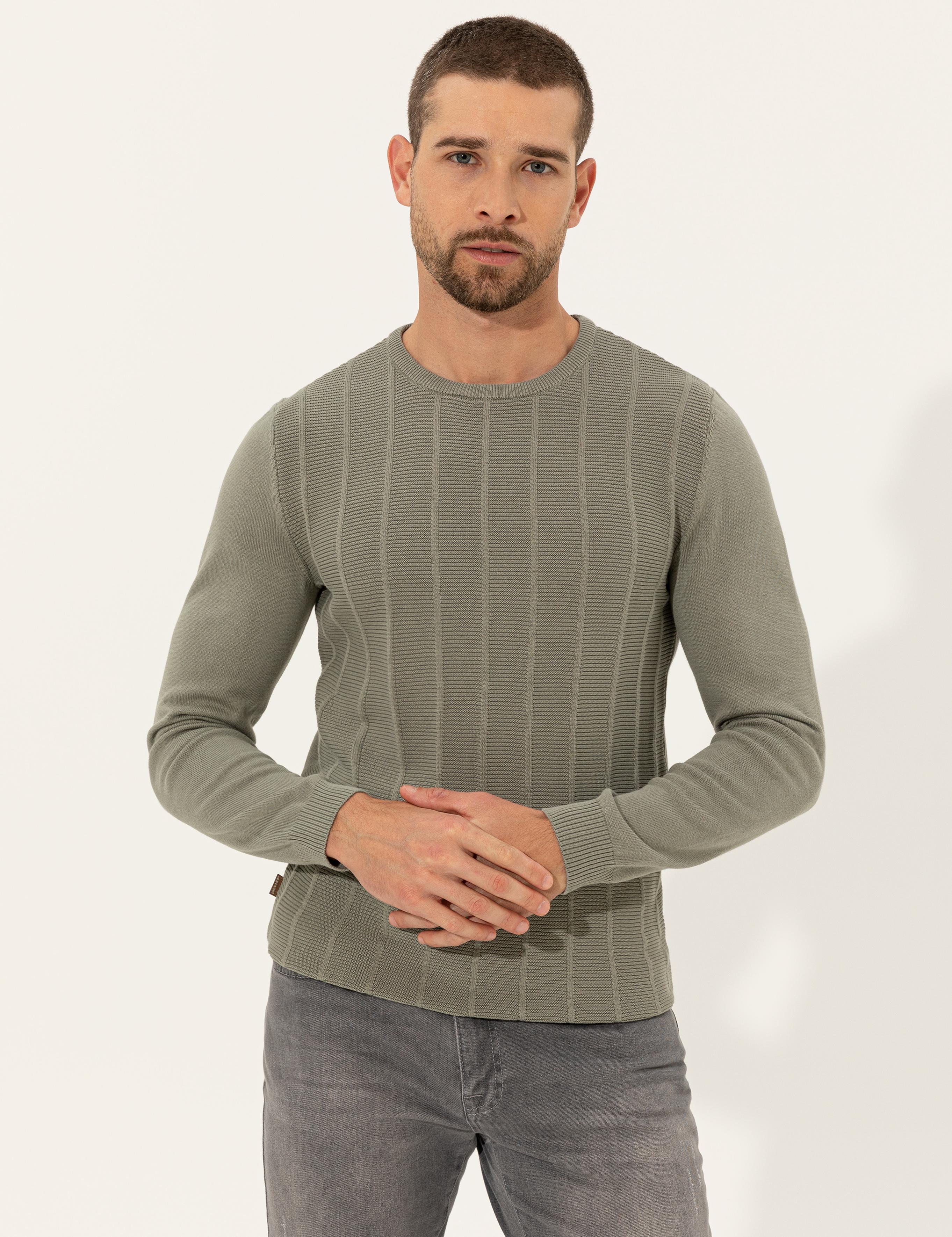 Çağla Slim Fit Bisiklet Yaka Triko Kazak