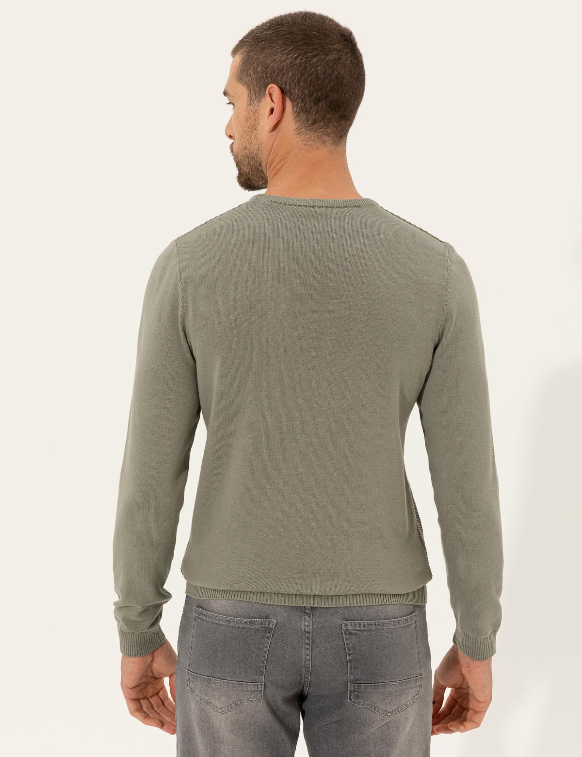 Çağla Slim Fit Bisiklet Yaka Triko Kazak - 50257067037