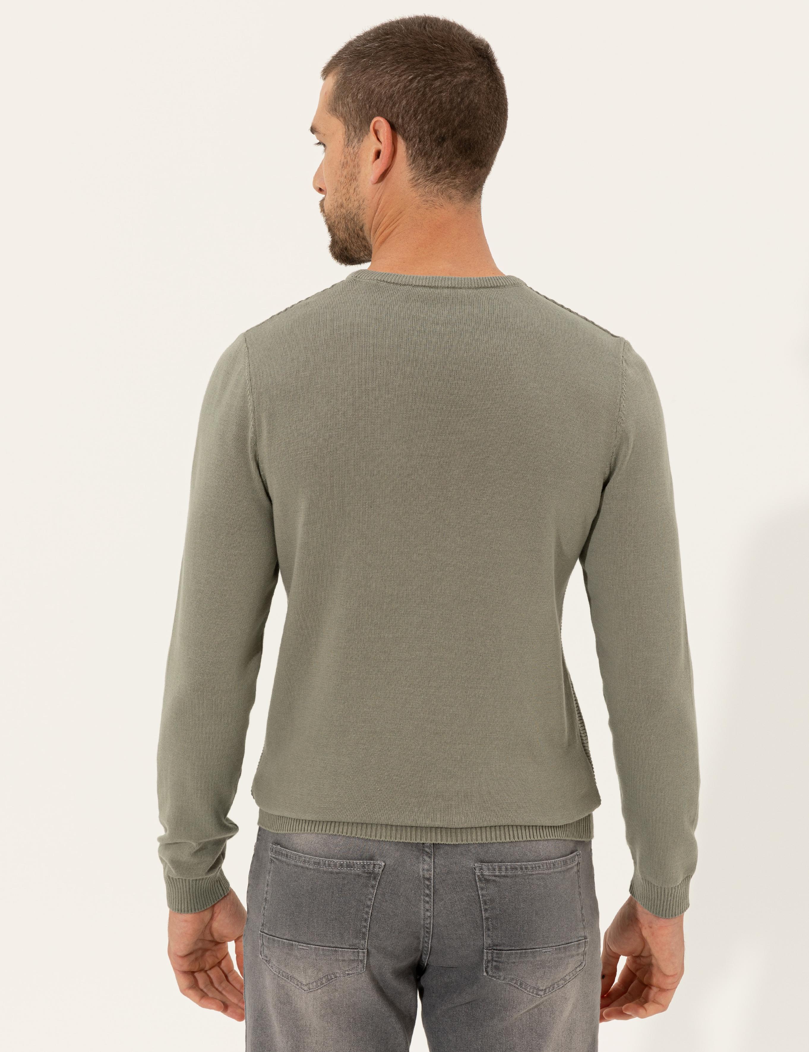 Çağla Slim Fit Bisiklet Yaka Triko Kazak