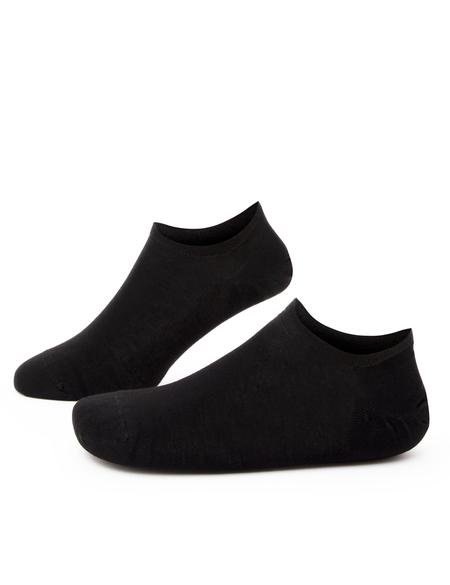 Erkek Bambu Karışımlı Siyah Patik Basic Çorap - 50258507001