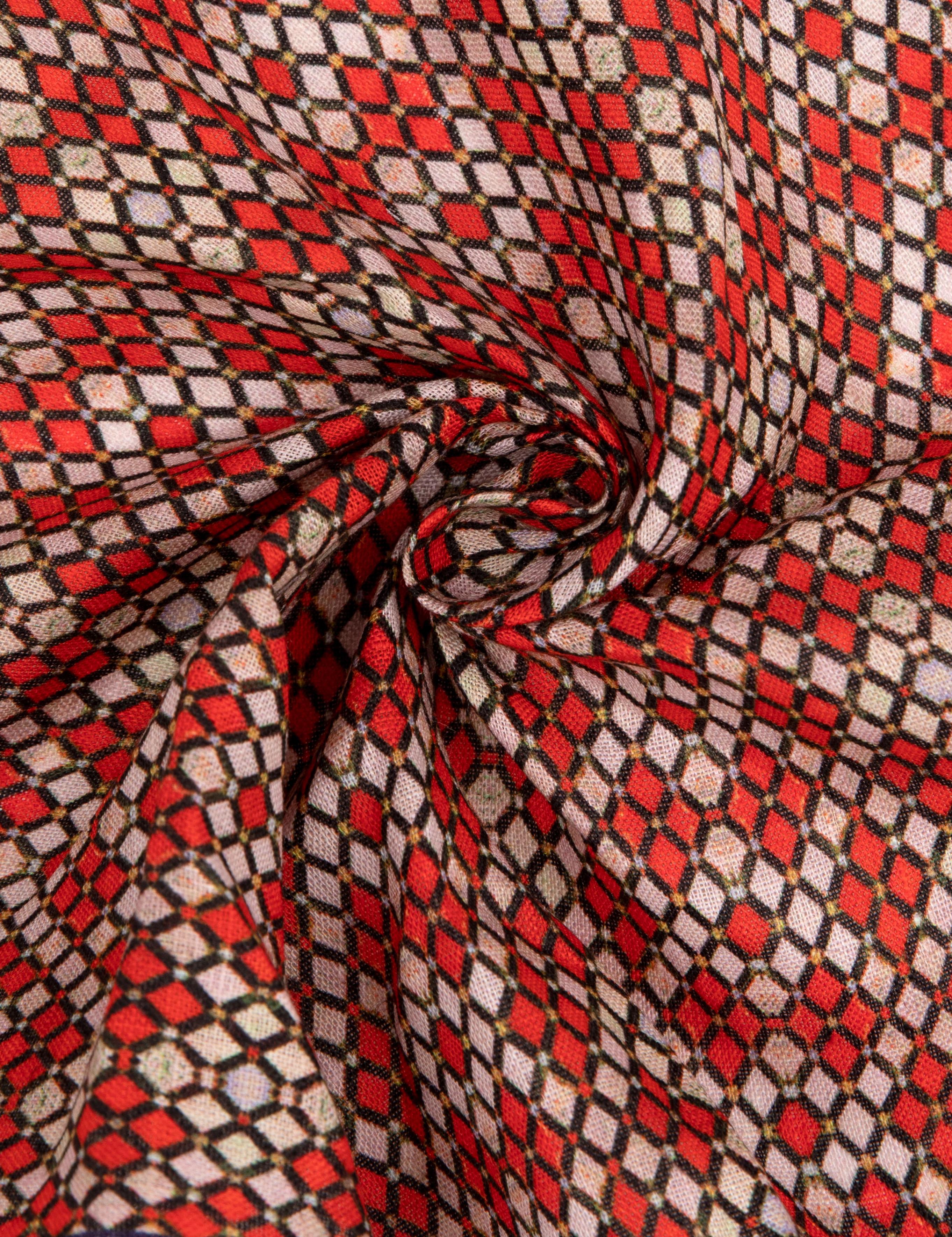 Kırmızı Keten Mendil