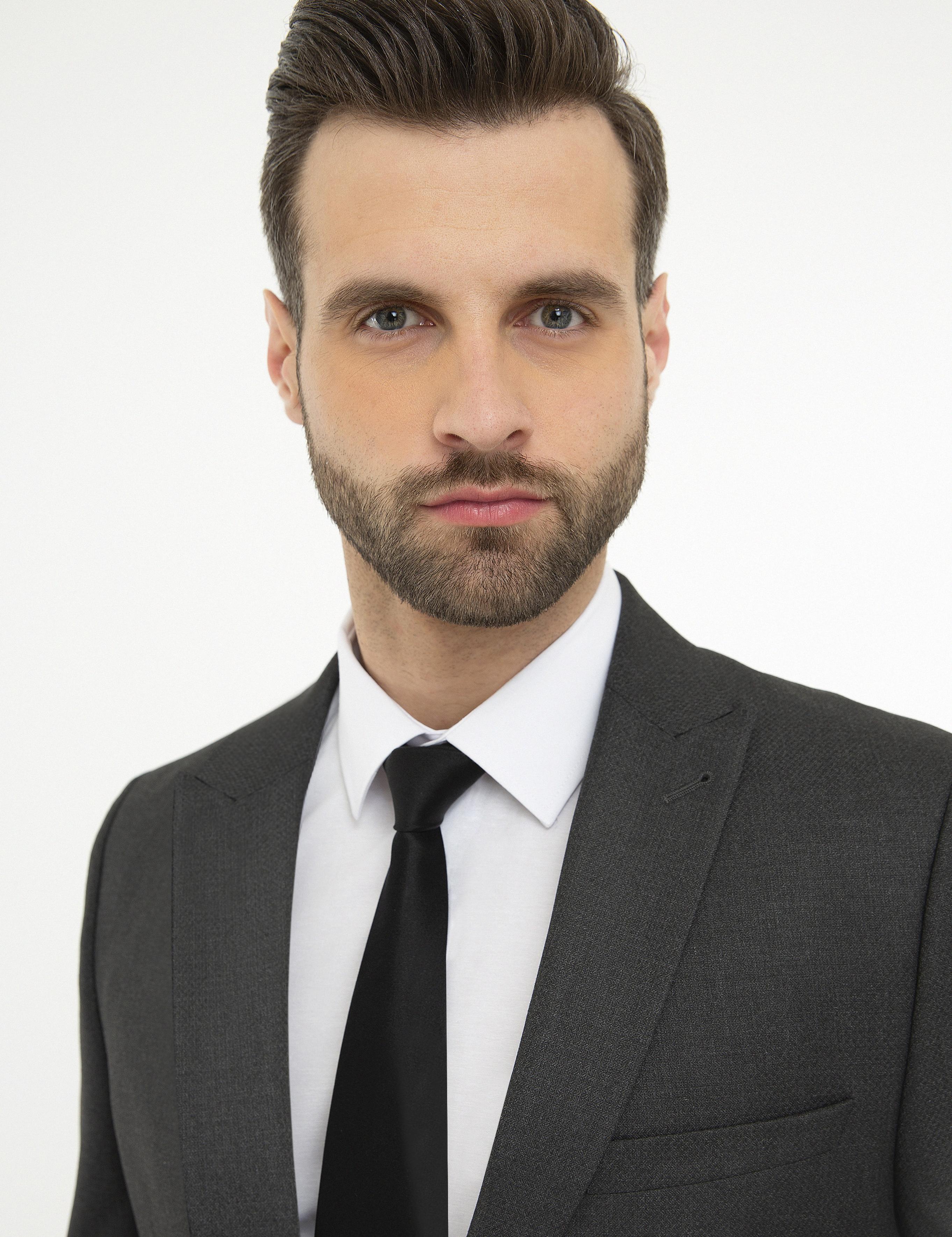 Antrasit Slim Fit Takım Elbise