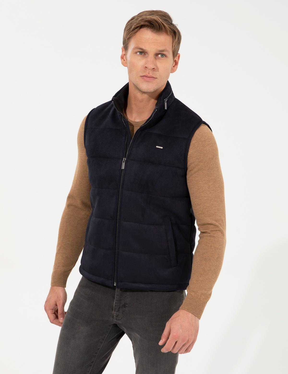 Lacivert Deri Ceket - 50262399032